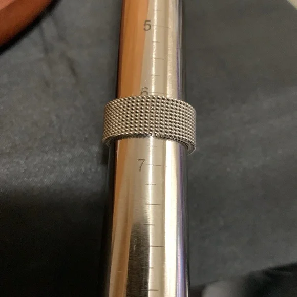 Stainless steel rhinestone ring size 6.5 - Picture 6 of 7